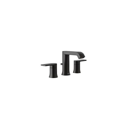 Moen Genta Lx Matte Black Two-Handle Bathroom Faucet TV6708BL
